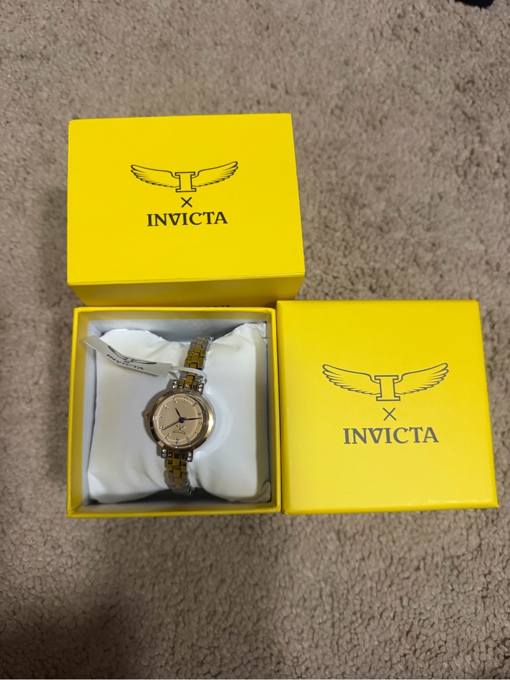 Invicta Women's Gold-Tone Round Bracelet Watch